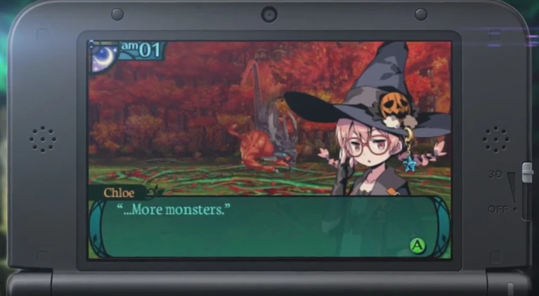 Etrian Odyssey 2 Untold the Fafnir Knight mostra Bertrand e Chloe