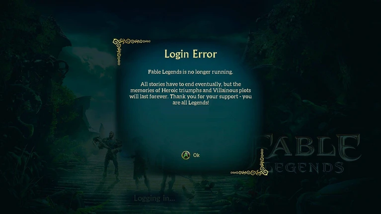 Chiusi definitivamente i server di Fable Legends