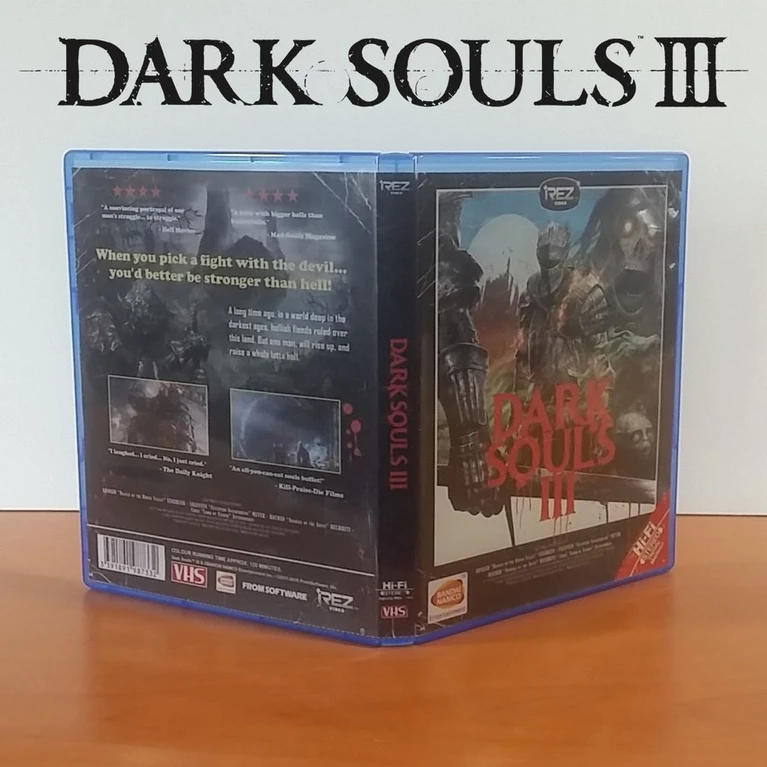 Una cover in stile VHS per Dark Souls III