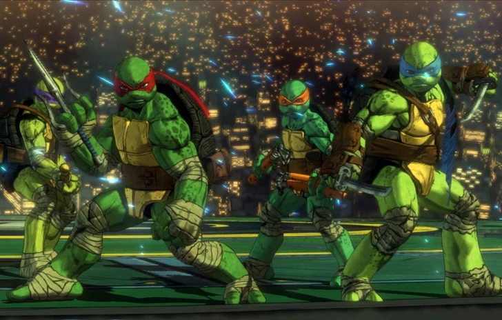 Le TMNT si mostrano in azione