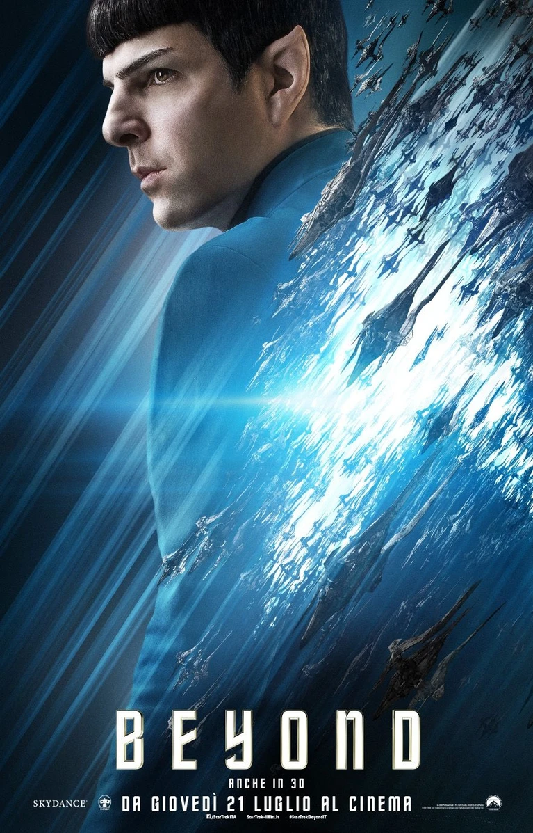 Spock Uhura Scotty e tanti altri nei nuovi character poster di Star Trek Beyond