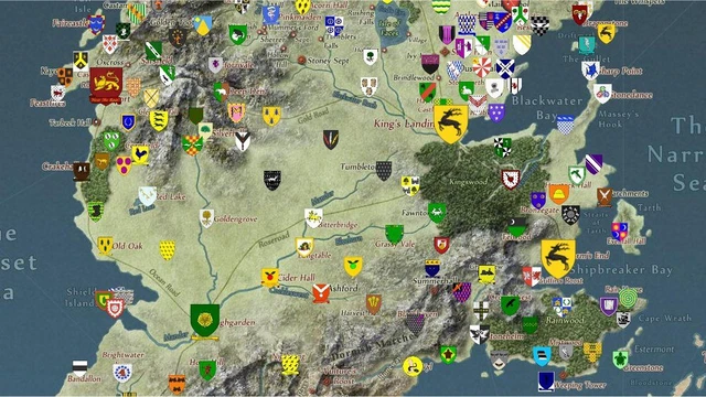 Una mappa interattiva per Game of Thrones