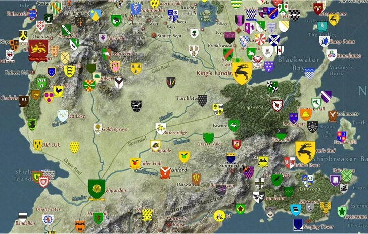 Una mappa interattiva per Game of Thrones