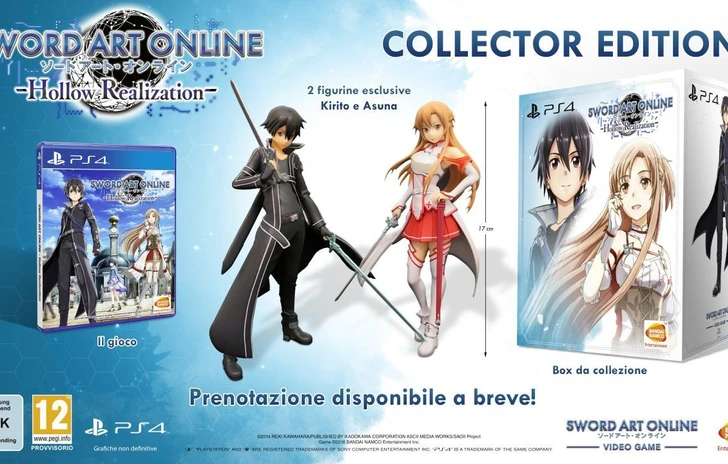 Svelata la Collectors Edition Europea di Sword Art Online Hollow Realization