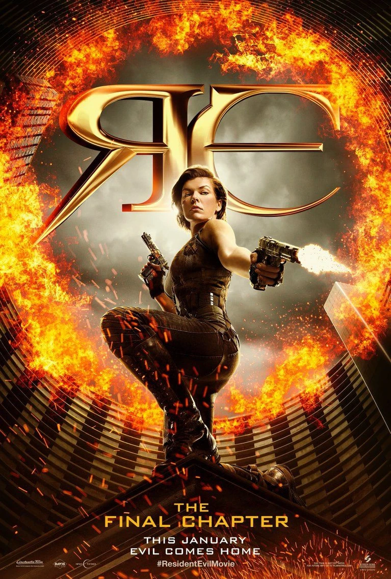 Il nuovo poster di Resident Evil The Final Chapter ci mostra una Milla Jovovich esplosiva