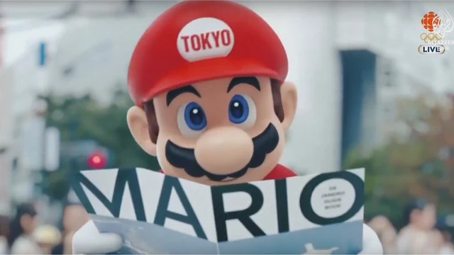 Da Rio a Tokyo: Mario accoglie la fiamma Olimpica!