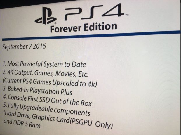 Rumor Una Forever Edition di PS4 customizzabile