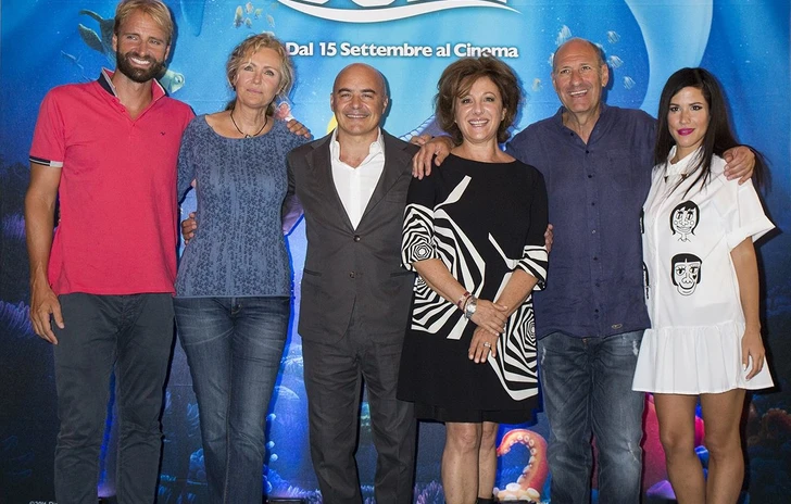 Il cast di voci italiane de Alla Ricerca di Dory presenta il film alla stampa