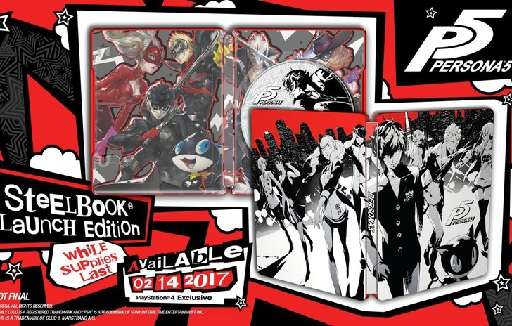 Una Steelbook Edition per il lancio di Persona 5