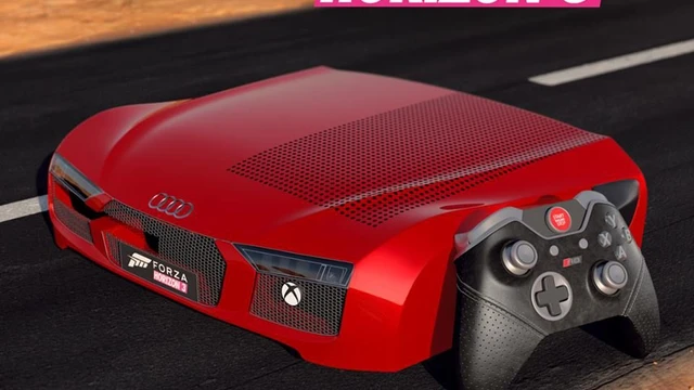 Una Xbox One a tema Audi R8 per Forza Horizon 3