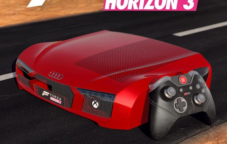 Una Xbox One a tema Audi R8 per Forza Horizon 3