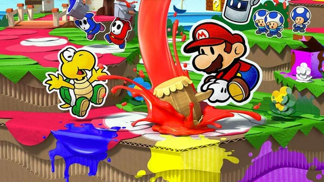 Oggi alle 15:00 siamo in diretta con Paper Mario Color Splash