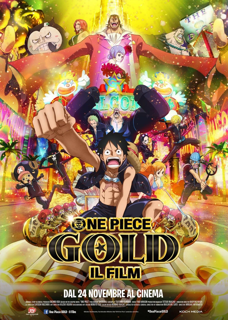 Poster ufficiale per One Piece GOLD  il Film