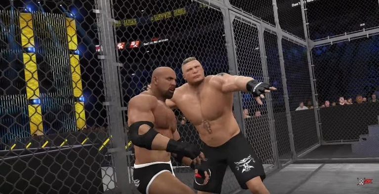 WWE 2K17 anticipa Brock Lesnar vs Goldberg