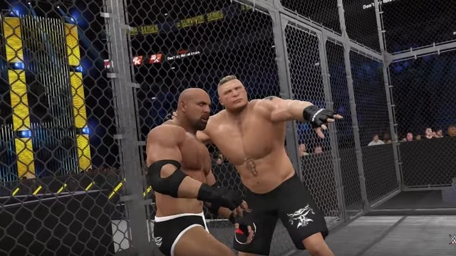 WWE 2K17 anticipa Brock Lesnar vs Goldberg