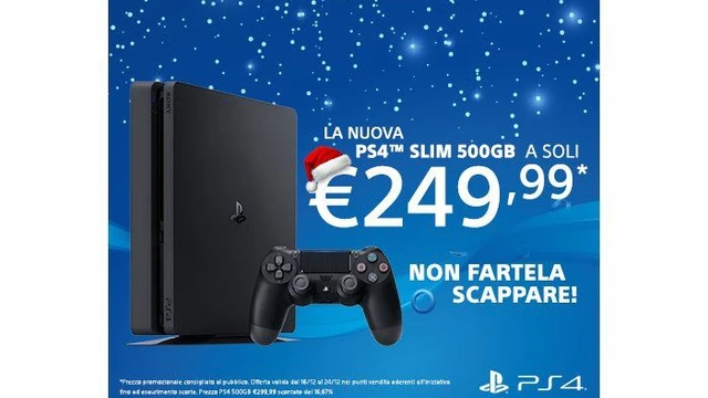 PS4 Slim a 50€ in meno fino a Natale