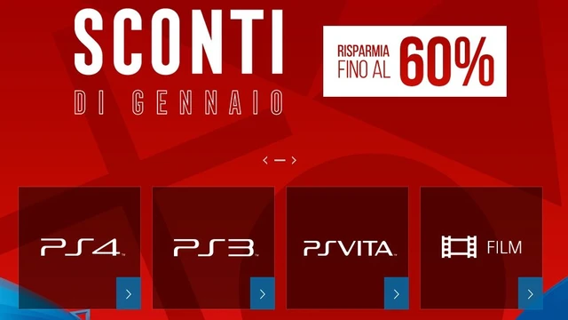 Gennaio, è tempo di sconti sul PSN