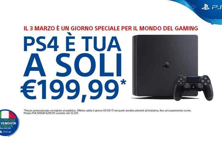 La PS4 a 199 Euro