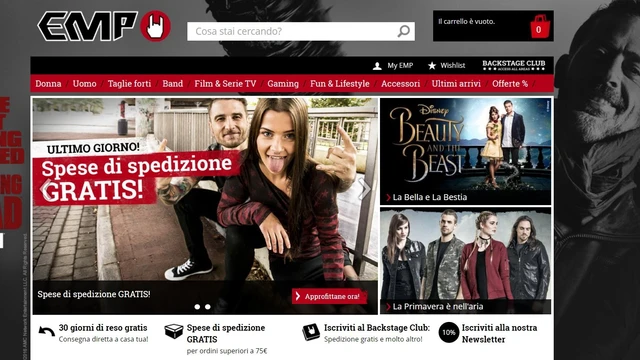 Su Emp-Online la spedizione è gratuita!