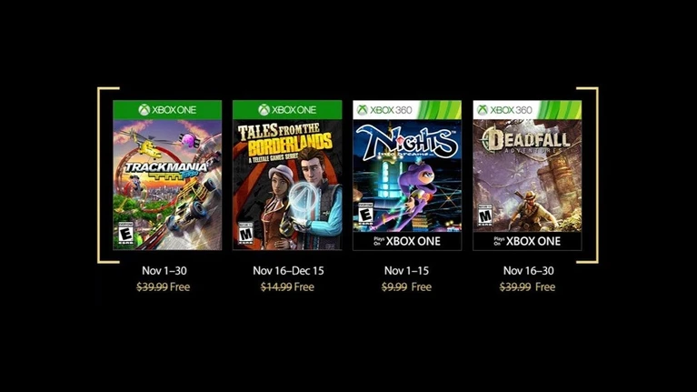 Microsoft annuncia i Games with Gold di novembre