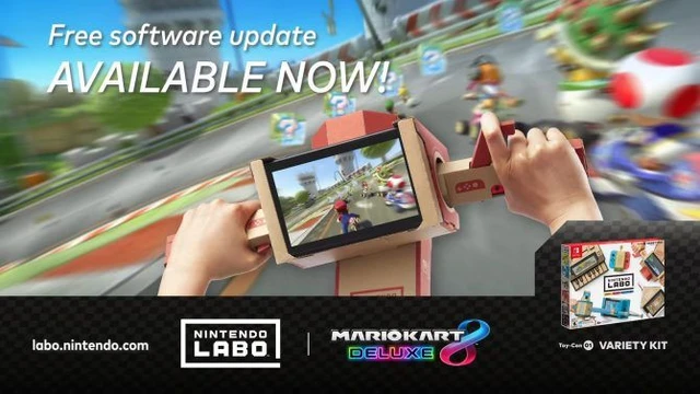 Mario Kart 8 Deluxe si rende compatibile con Nintendo Labo