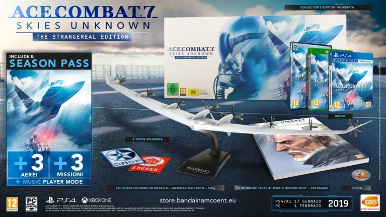 Ace Combat 7 Skies Unknow mostra ledizione speciale