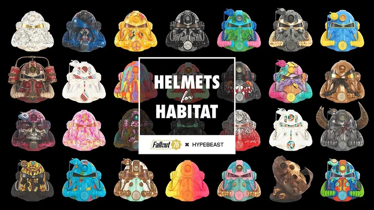 Fallout 76 e HYPEBEAST presentano Helmets for Habitat