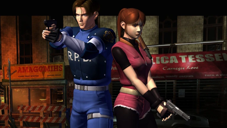 Resident Evil 2 Remake avragrave le skins in formato PS1