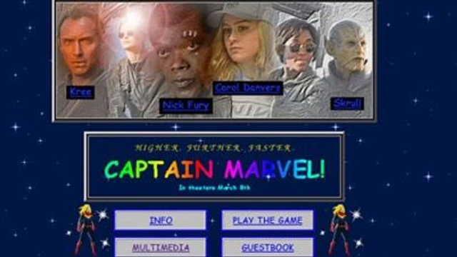 Un tuffo nel passato per il sito di Captain Marvel