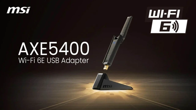 MSI presenta l'adattatore USB AXE5400 Wi-Fi 6E