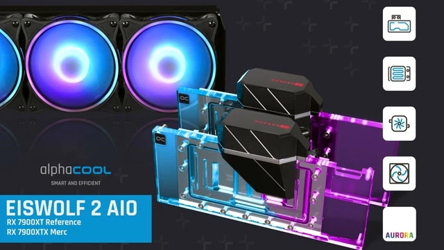 Alphacool -Nuovi liquid cooler AIO Eiswolf 2 per RX 7900XT e XTX