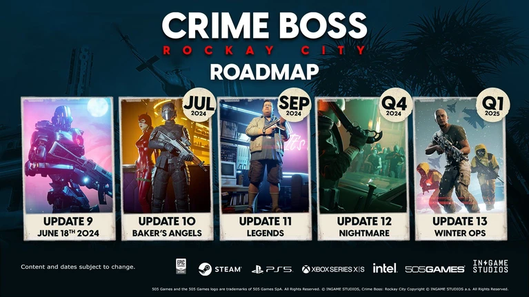 Crime Boss: Rockay City arriva su Steam insieme al DLC Cagnali's Order