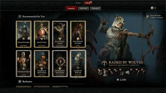 Diablo IV Battle Pass: i set Cosmetici vanno su tutte le Classi