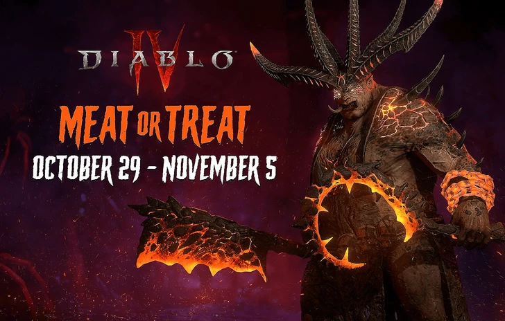 Blizzard svela levento di Halloween su Diablo IV ricompense gratuite e la sfida Meat or Treat