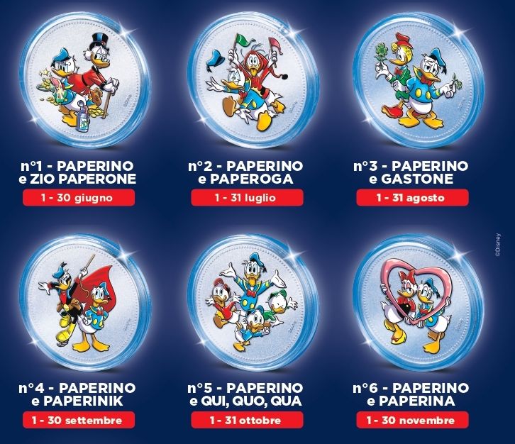 TOPOLINO presenta le Disney Coins di Paperino