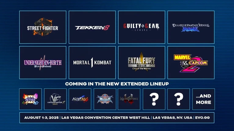 EVO 2025 annunciata la lineup dei giochi