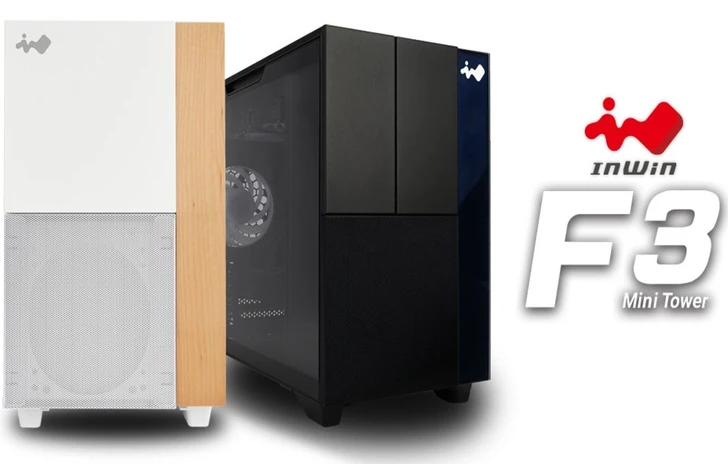 F3 minitower InWin  Design per build mini ITX e micro ATX