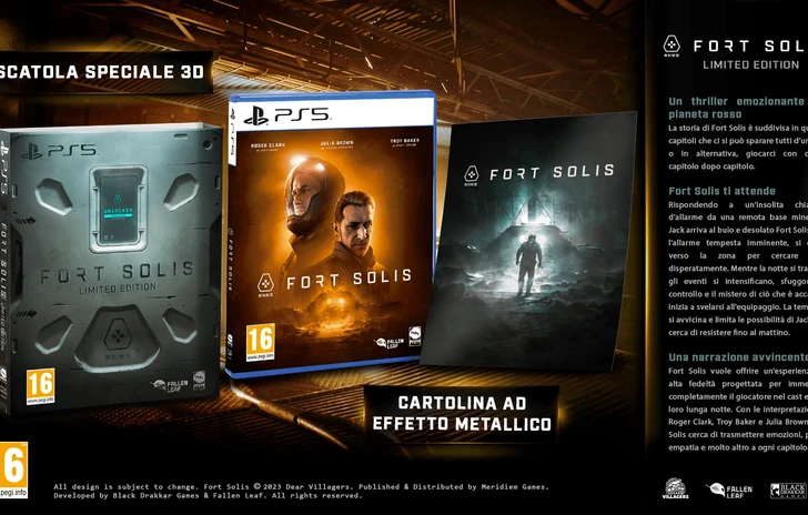 Fort Solis unedizione limitata per PS5 a ottobre 