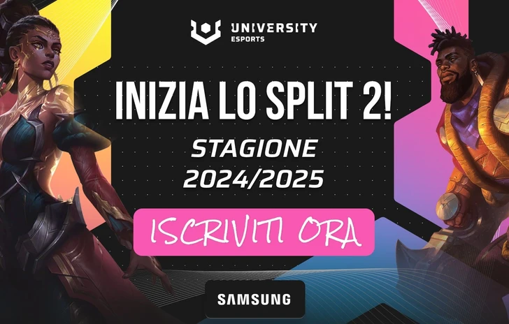 UNIVERSITY Esports Italy presenta Split 2