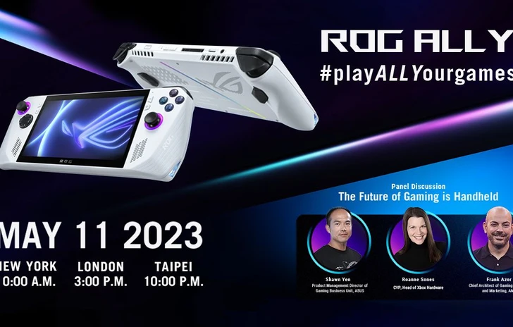 ROG Ally sapremo tutto a riguardo l11 maggio