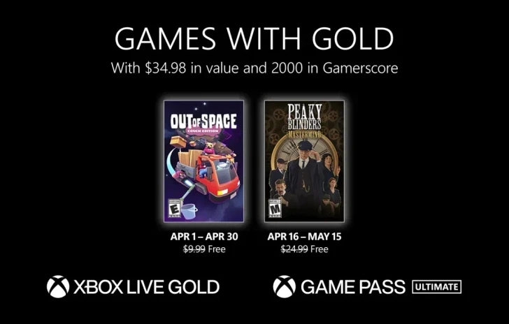 Games with Gold i titoli di aprile