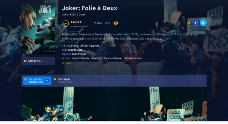 Joker Folie à Deux - La visione gratuita offerta dal cybercrimine