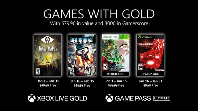 Ecco i nuovi giochi Xbox Games With Gold di Gennaio 2021