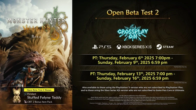 Monster Hunter Wilds a febbraio una seconda open beta