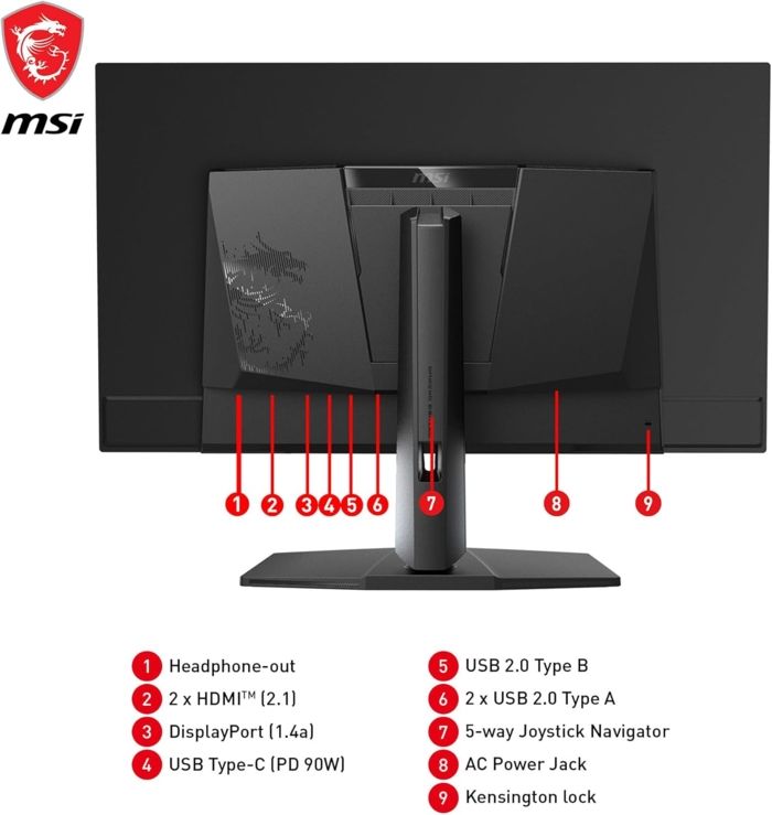 MSI MPG 321URXW - Monitor gaming QD-OLED