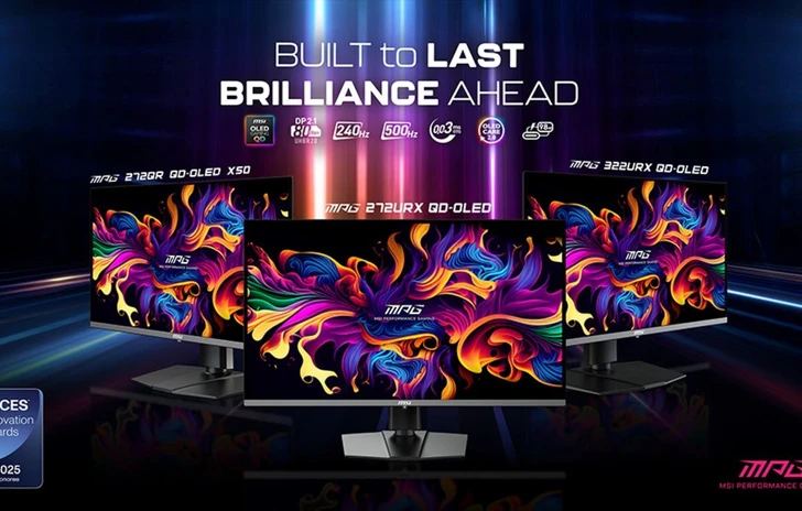 CES 2025  Da MSI i monitor gaming QDOLED con IA