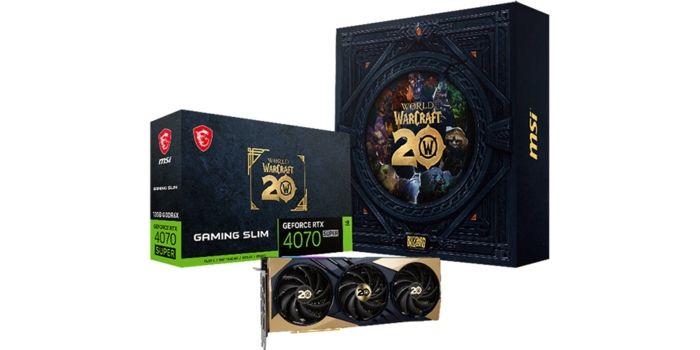 MSI GeForce 4070 Super Gaming Slim World of Warcraft Edition