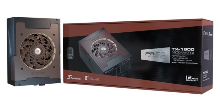 Noctua e Seasonic – Silenzioso PSU PRIME TX-1600 Noctua Edition