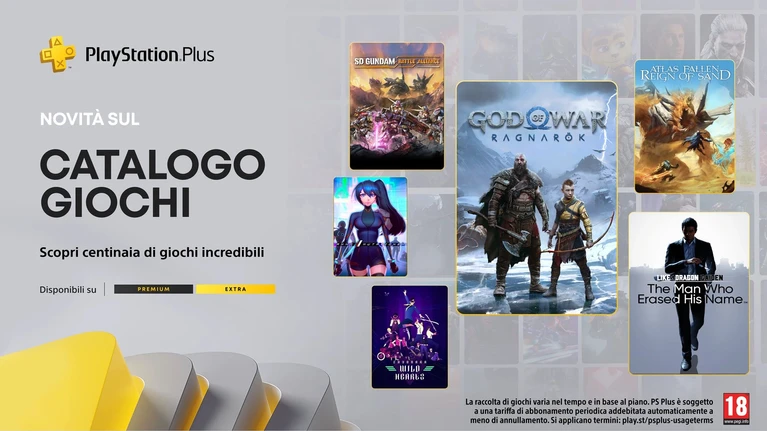 PlayStation Plus giochi Extra e Premium di gennaio con GoW Ragnarok