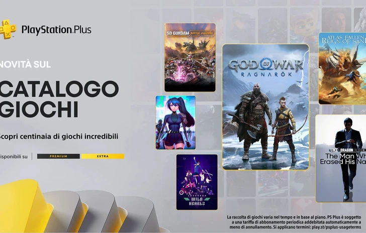 PlayStation Plus giochi Extra e Premium di gennaio con GoW Ragnarok